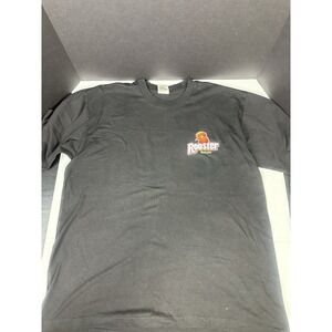 Vintage Rooster Snuff 90s Black Graphic T-Shirt Size